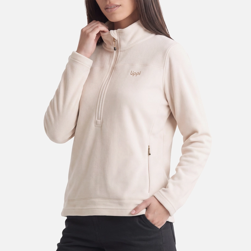POLAR MUJER ELEMENTAL THERM-PRO 1/4 ZIP BEIGE LIPPI V27 - 2