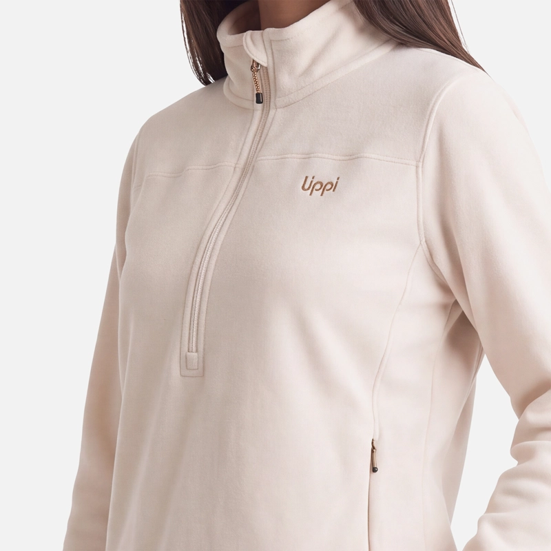 POLAR MUJER ELEMENTAL THERM-PRO 1/4 ZIP BEIGE LIPPI V27 - 4