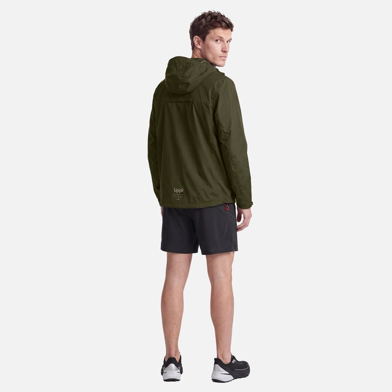 CHAQUETA HOMBRE NIGHTFALL SL WINDBREAKER HOODY JACKET VERDE MILITAR LIPPI V27 - 4