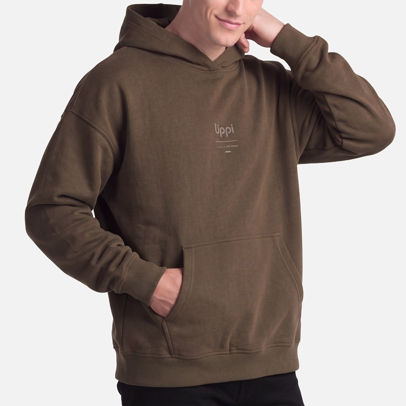 POLERON HOMBRE ULMO HOODY SWEATSHIRT CAFE LIPPI V27 - 2