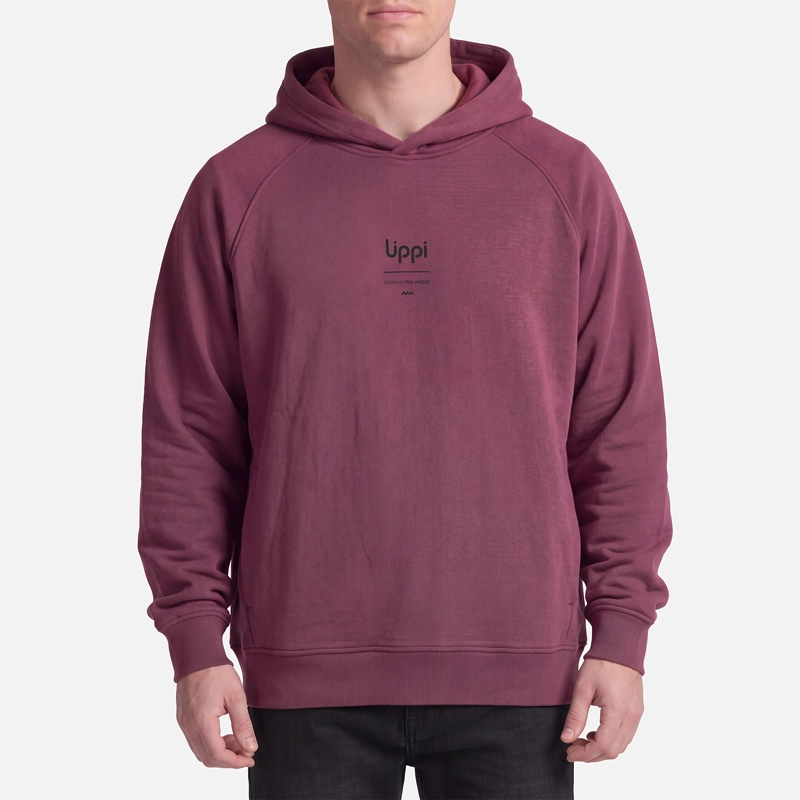 POLERON HOMBRE ULMO HOODY SWEATSHIRT VINO LIPPI V27 - 2