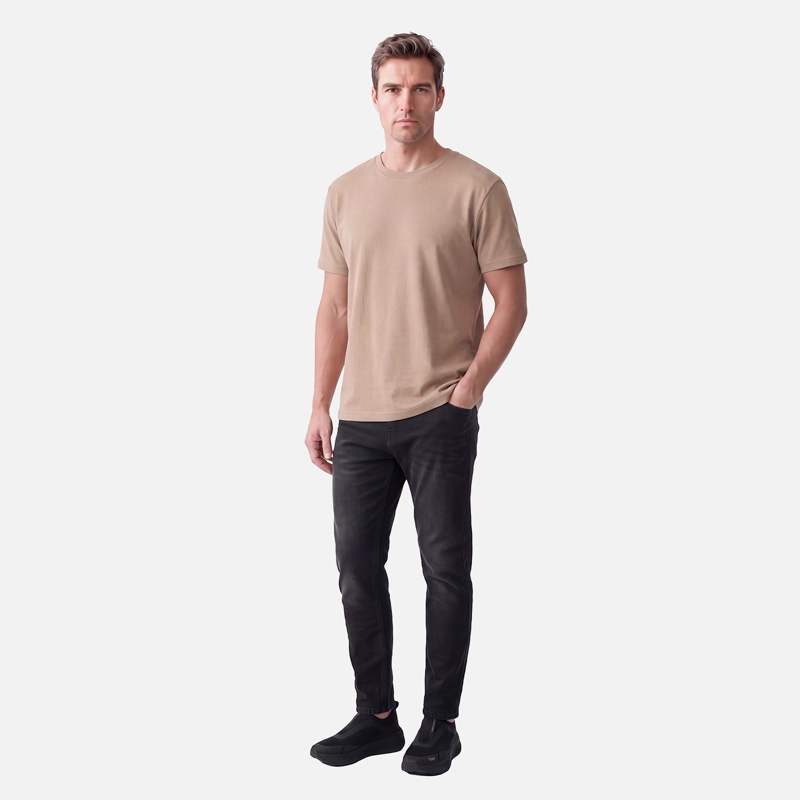 POLERA HOMBRE SUPIMA T-SHIRT CANELA LIPPI V27 - 4
