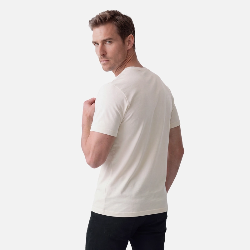 POLERA HOMBRE SUPIMA T-SHIRT CREMA LIPPI V27 - 3