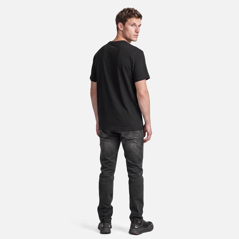 POLERA HOMBRE SUPIMA T-SHIRT NEGRO LIPPI V27 - 5