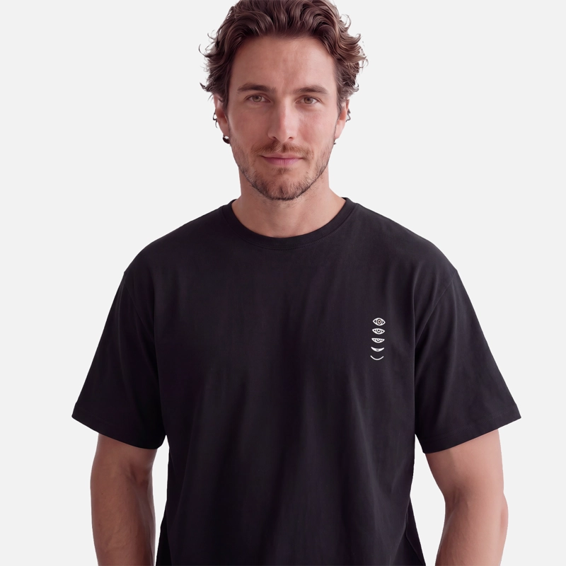POLERA HOMBRE PARCEL NEGRO HAKA HONU V27 - 3