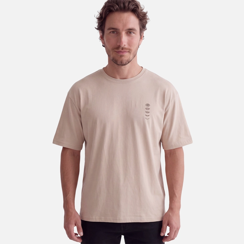 POLERA HOMBRE PARCEL TAUPE HAKA HONU V27 - 2