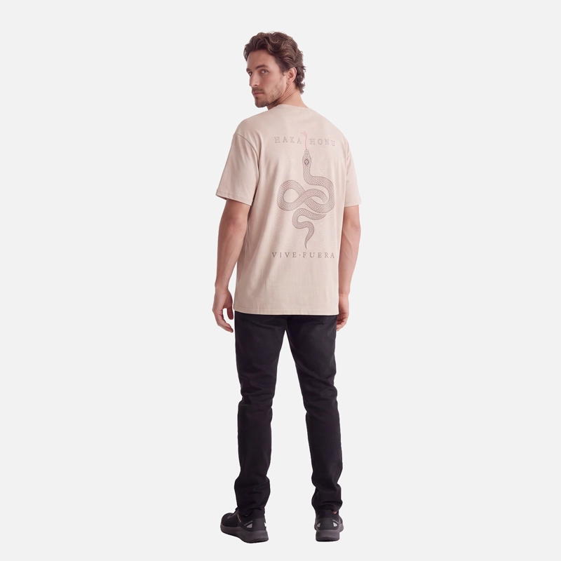 POLERA HOMBRE PARCEL TAUPE HAKA HONU V27 - 4
