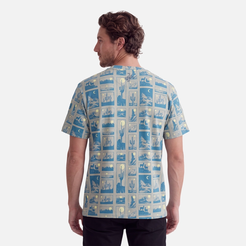 POLERA HOMBRE PINACOTECA PRINT LAUREL HAKA HONU V27 - 2