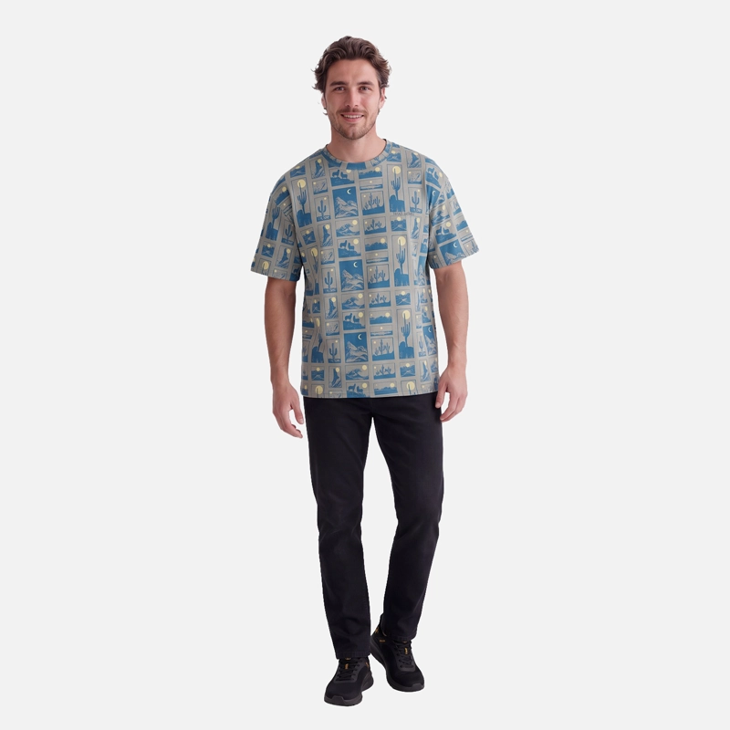 POLERA HOMBRE PINACOTECA PRINT LAUREL HAKA HONU V27 - 3