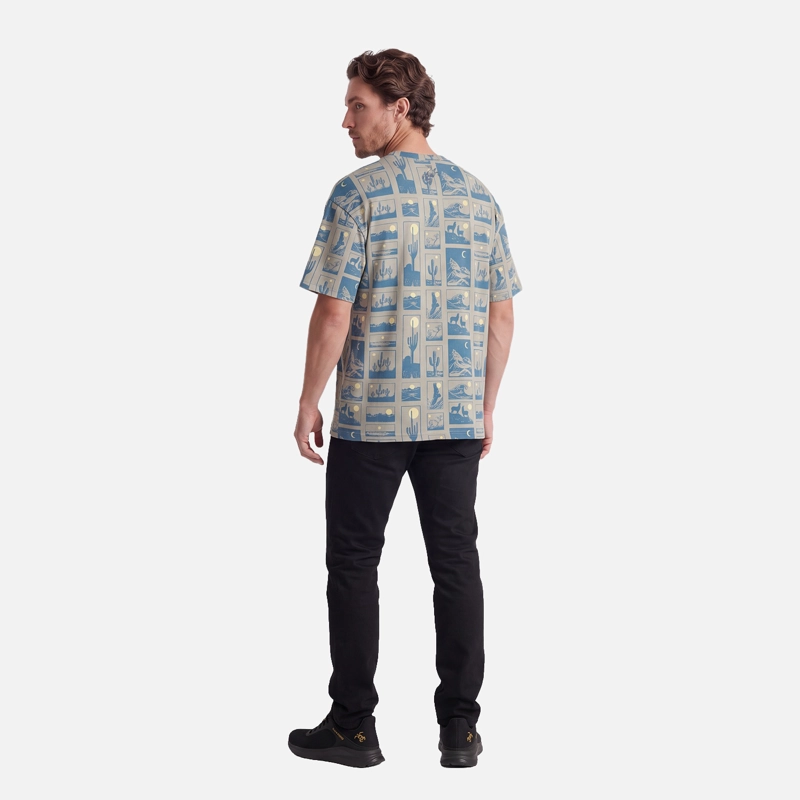 POLERA HOMBRE PINACOTECA PRINT LAUREL HAKA HONU V27 - 4