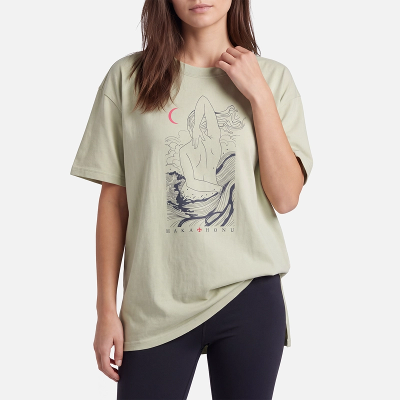 POLERA MUJER GARZA JADE HAKA HONU V27 Verde XL