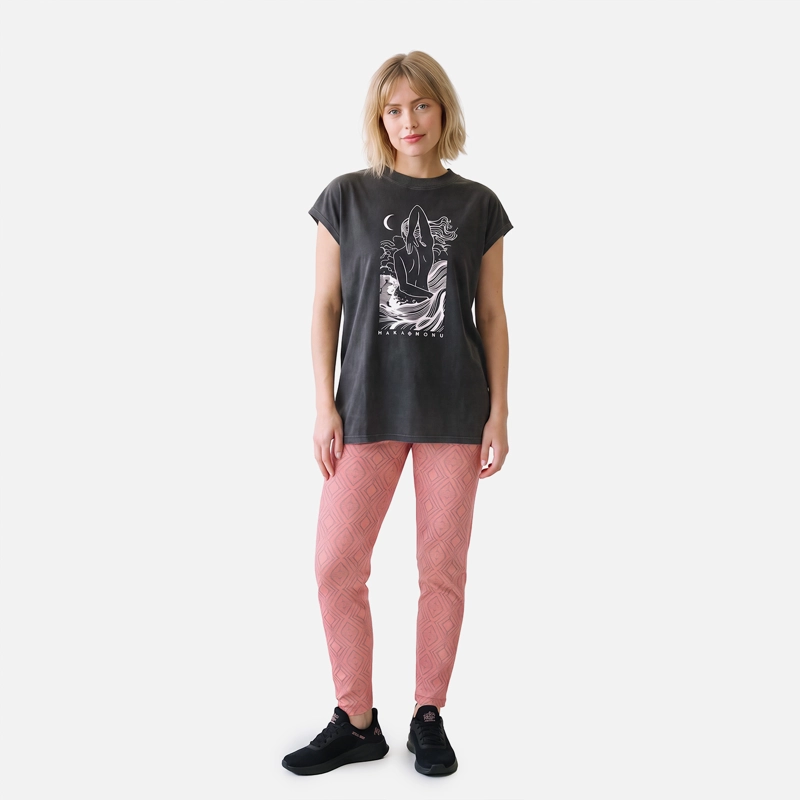 POLERA MUJER GARZA NEGRO HAKA HONU V27 - 3