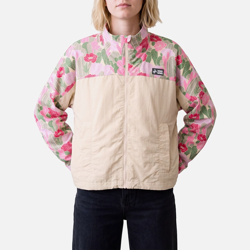 CHAQUETA MUJER HIJA DEL VIENTO PRINT CREMA HAKA HONU V27 - 1