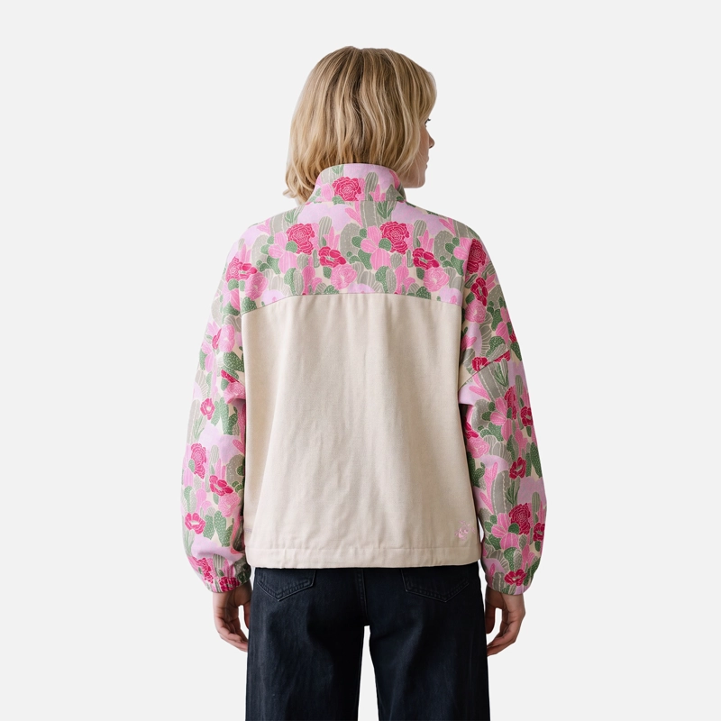 CHAQUETA MUJER HIJA DEL VIENTO PRINT CREMA HAKA HONU V27 - 2