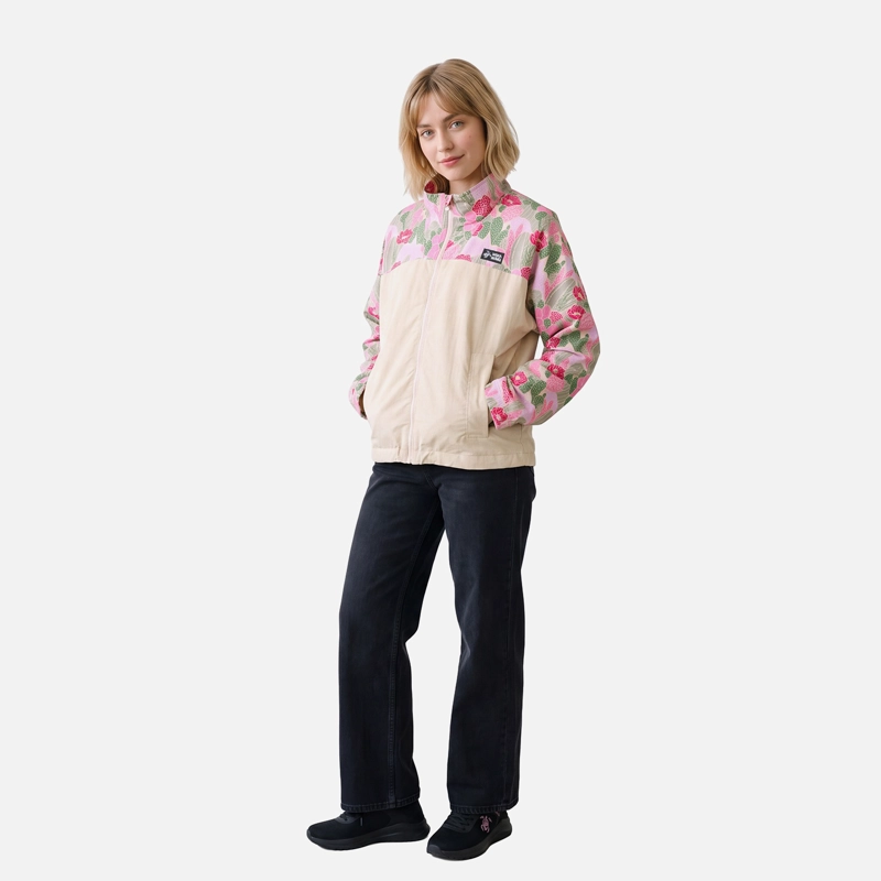 CHAQUETA MUJER HIJA DEL VIENTO PRINT CREMA HAKA HONU V27 - 3