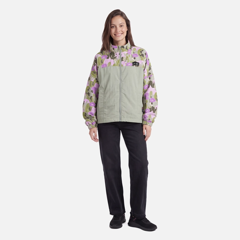 CHAQUETA MUJER HIJA DEL VIENTO PRINT LAUREL HAKA HONU V27 - 3