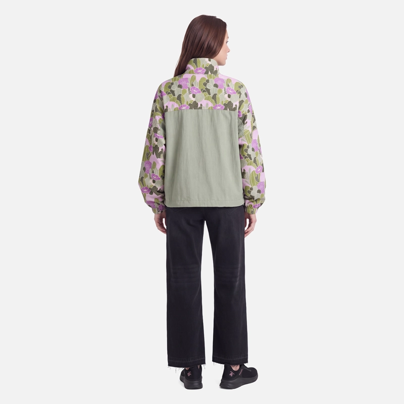 CHAQUETA MUJER HIJA DEL VIENTO PRINT LAUREL HAKA HONU V27 - 4