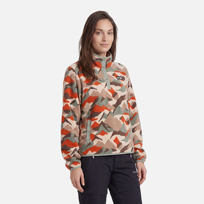 POLAR MUJER TOKERAU PRINT CREMA HAKA HONU V27 - 1