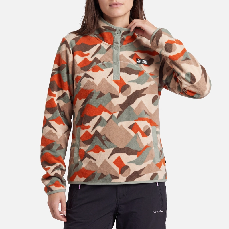 POLAR MUJER TOKERAU PRINT CREMA HAKA HONU V27 - 2