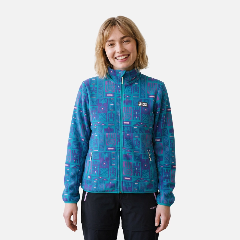 POLAR MUJER TOKERAU PRO PRINT TURQUESA HAKA HONU V27 - 1