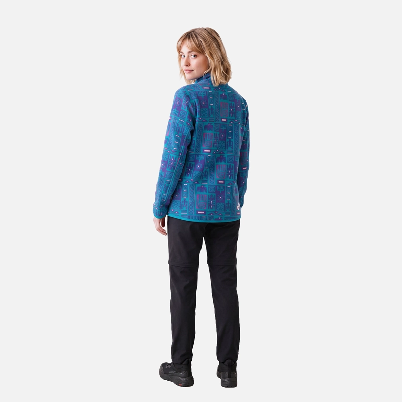 POLAR MUJER TOKERAU PRO PRINT TURQUESA HAKA HONU V27 - 5