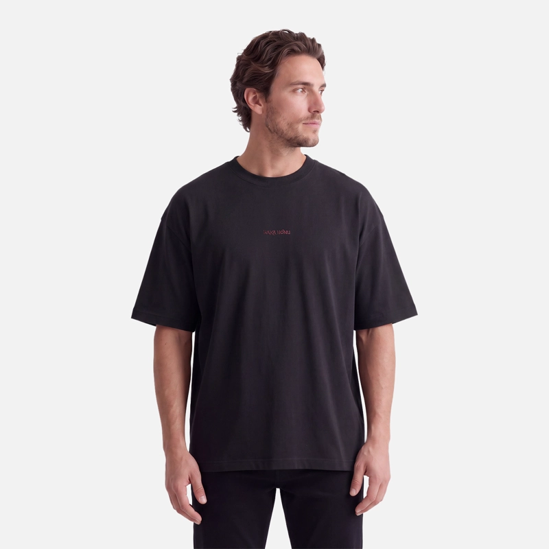 POLERA HOMBRE QUE HEAVY NEGRO HAKA HONU V27 - 1