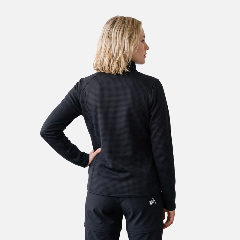 POLERON MUJER TAINA FULL ZIP NEGRO HAKA HONU V27 - 2
