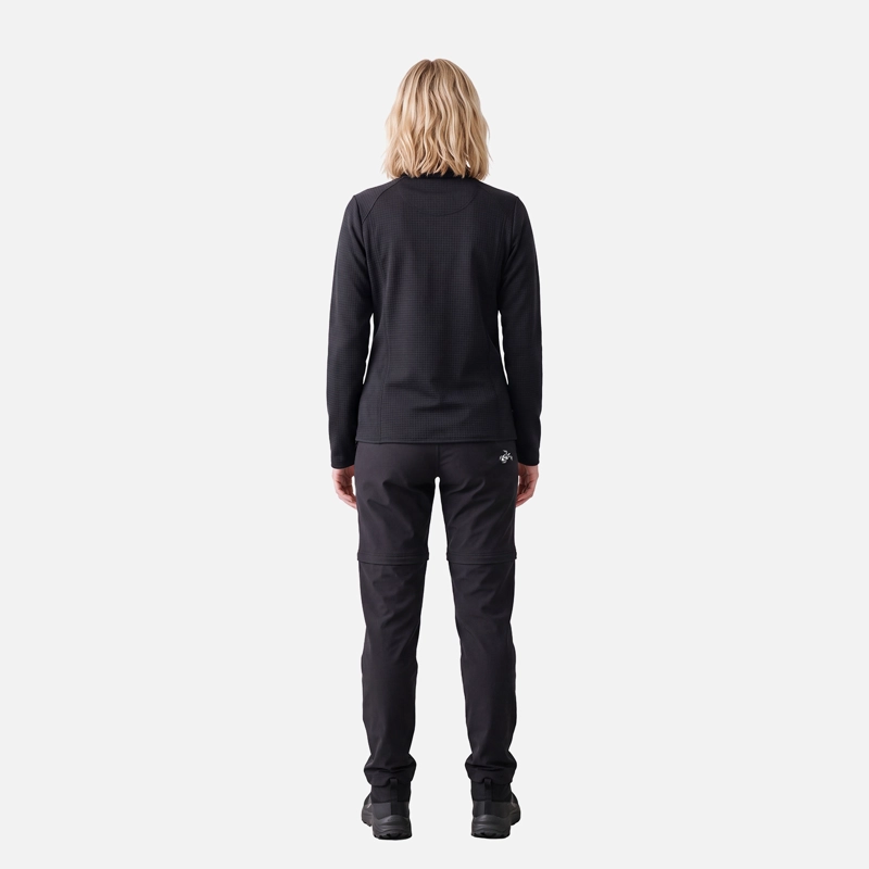 POLERON MUJER TAINA FULL ZIP NEGRO HAKA HONU V27 - 5