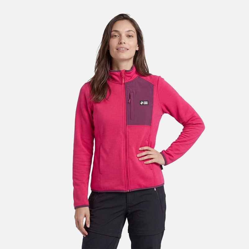 POLERON MUJER TAINA FULL ZIP FRAMBUESA HAKA HONU V27 - 1
