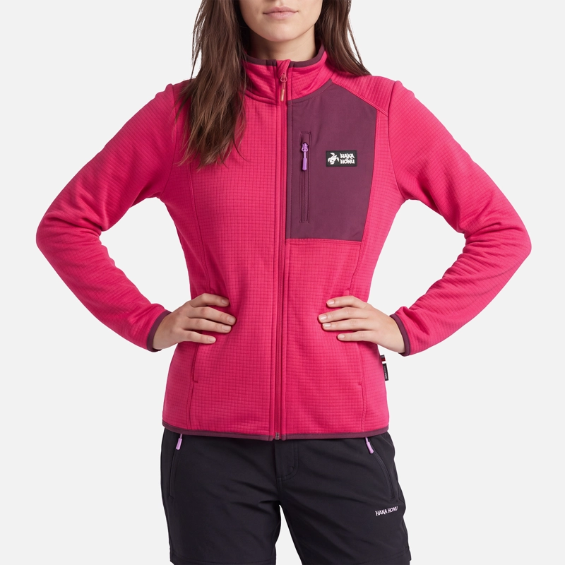 POLERON MUJER TAINA FULL ZIP FRAMBUESA HAKA HONU V27 - 3