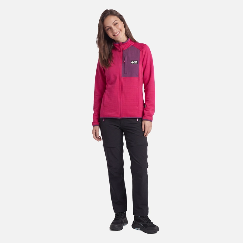 POLERON MUJER TAINA FULL ZIP FRAMBUESA HAKA HONU V27 - 4