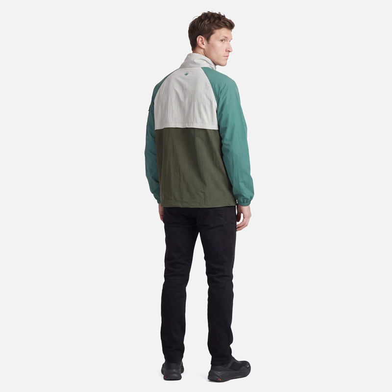 CHAQUETA HOMBRE WINDCITY WINDBREAKER 1/4 ZIP JACKET VERDE MILITAR LIPPI V27 - 5