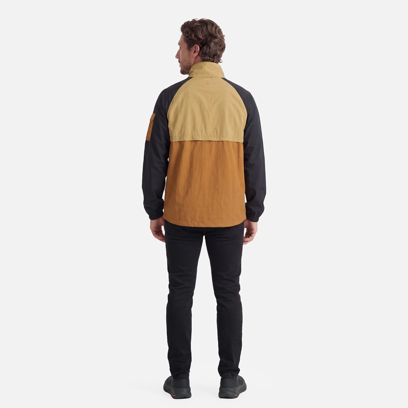CHAQUETA HOMBRE WINDCITY WINDBREAKER 1/4 ZIP JACKET CAFE CLARO LIPPI V27 - 5