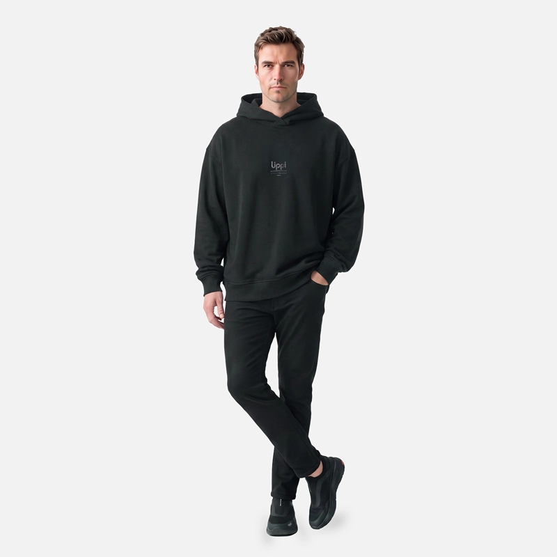 POLERON HOMBRE ULMO HOODY SWEATSHIRT NEGRO LIPPI V27 - 3