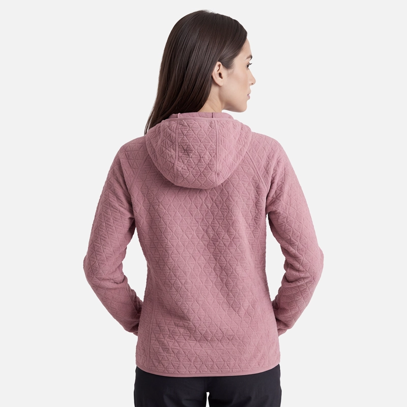 POLERON MUJER JACARANDA NANO-F FULL ZIP HOODY ROSA OSCURO LIPPI V27 - 2
