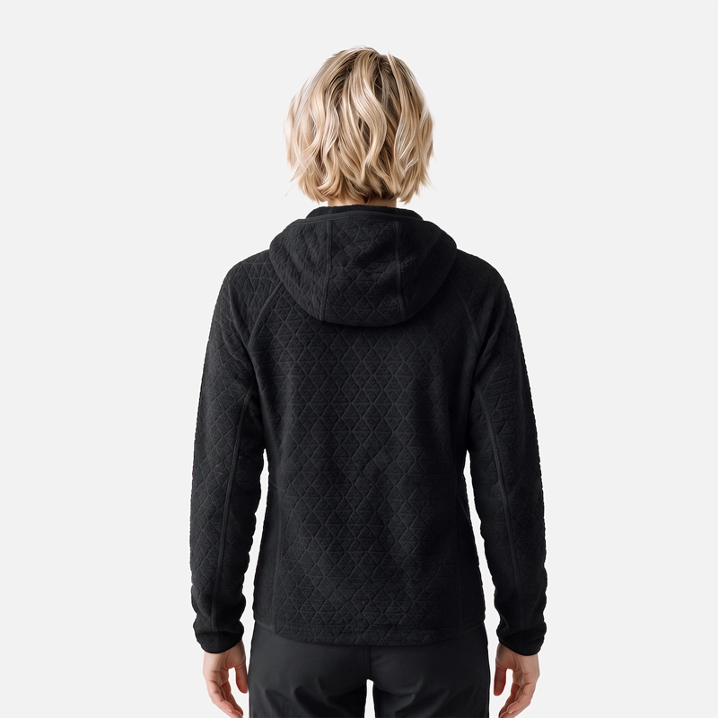 POLERON MUJER JACARANDA NANO-F FULL ZIP HOODY NEGRO LIPPI V27 - 2