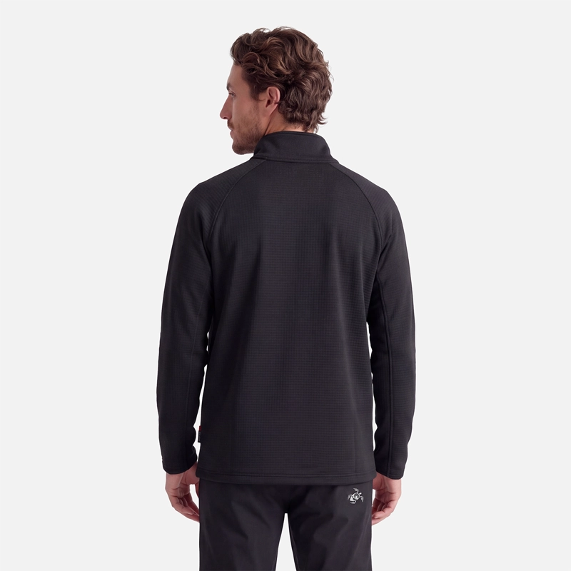 POLERON HOMBRE TAINA FULL ZIP NEGRO HAKA HONU V27 - 2