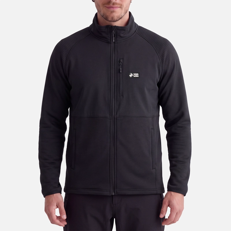 POLERON HOMBRE TAINA FULL ZIP NEGRO HAKA HONU V27 - 3