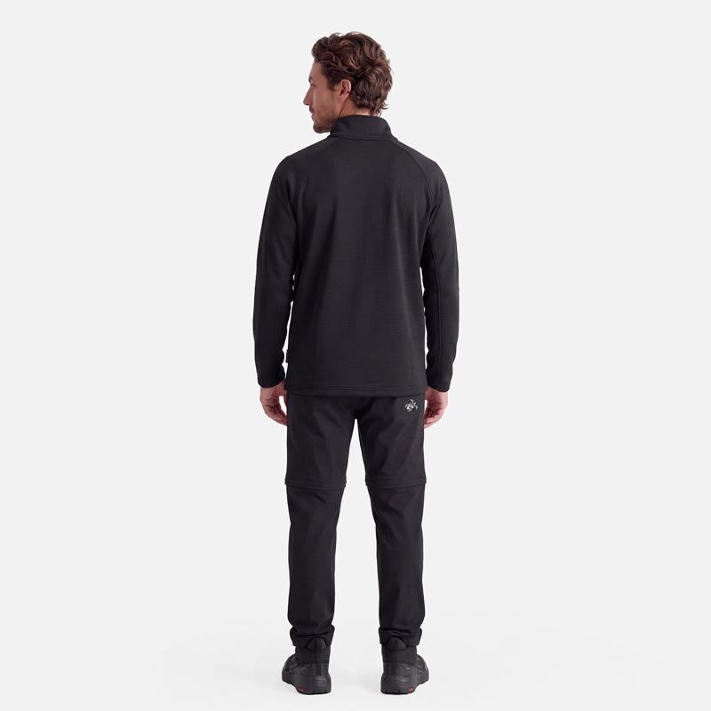 POLERON HOMBRE TAINA FULL ZIP NEGRO HAKA HONU V27 - 6