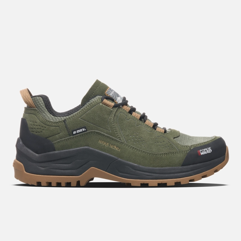 ZAPATILLA HOMBRE PAMPA LOW VERDE MILITAR HAKA HONU V27 - 1