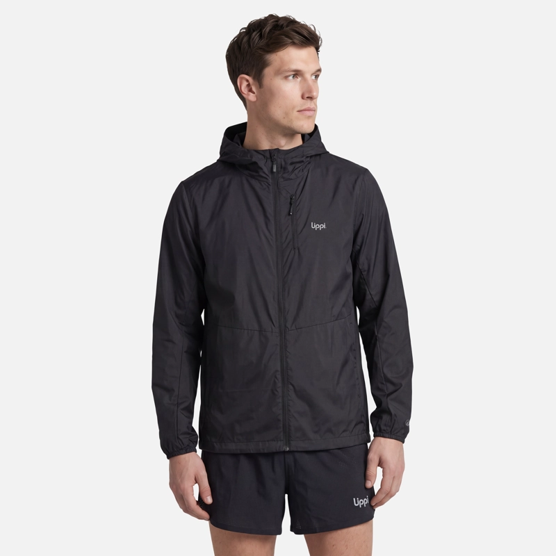 CHAQUETA HOMBRE NIGHTFALL SL WINDBREAKER HOODY JACKET NEGRO LIPPI V27 - 1