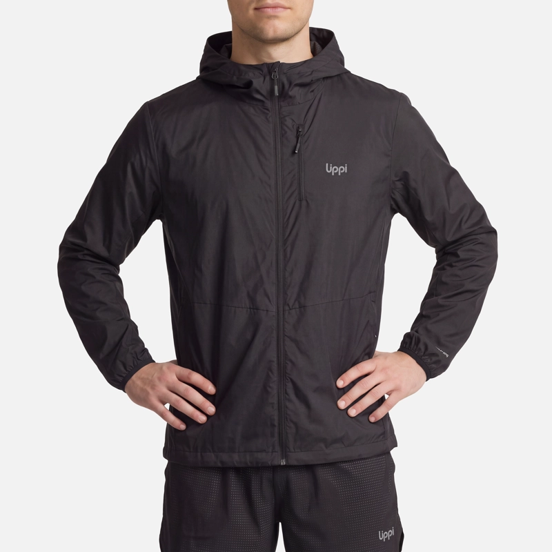 CHAQUETA HOMBRE NIGHTFALL SL WINDBREAKER HOODY JACKET NEGRO LIPPI V27 - 3
