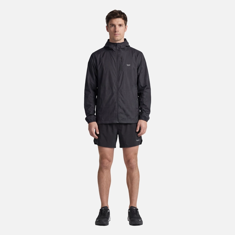 CHAQUETA HOMBRE NIGHTFALL SL WINDBREAKER HOODY JACKET NEGRO LIPPI V27 - 4