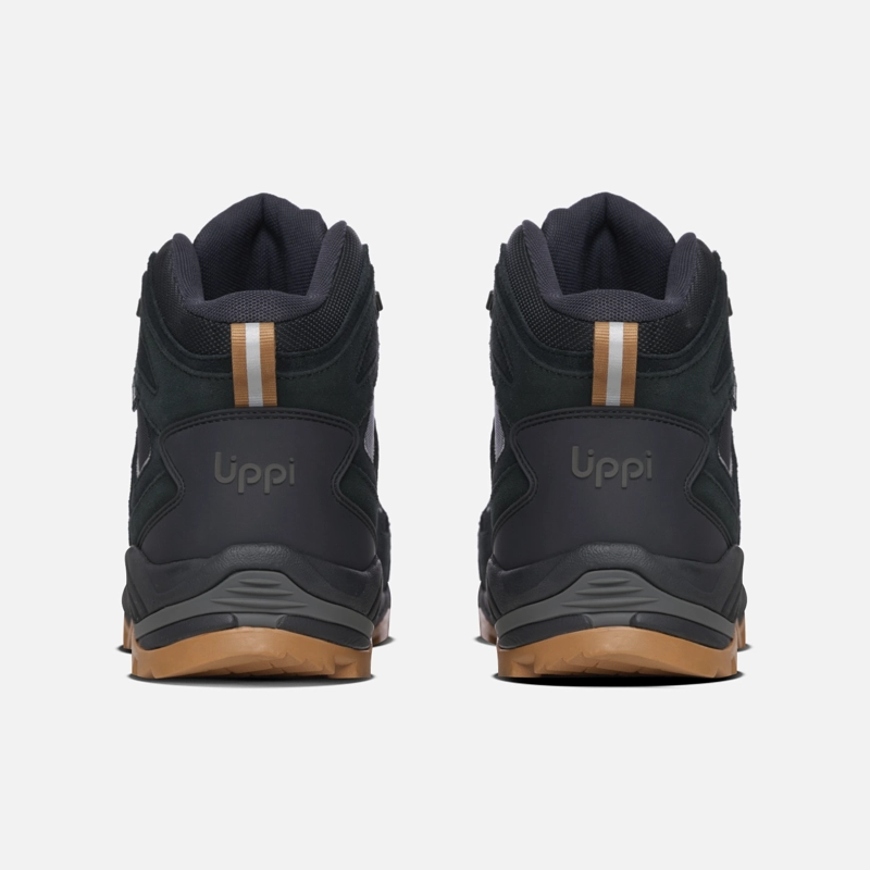 BOTIN HOMBRE PUELO CS HI NEGRO / CAFE LIPPI V27 - 5