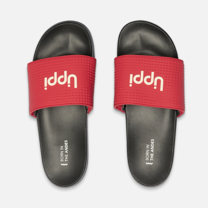 SANDALIA HOMBRE INSIGNE SLIDE II NEGRO / ROJO LIPPI V27 - 4