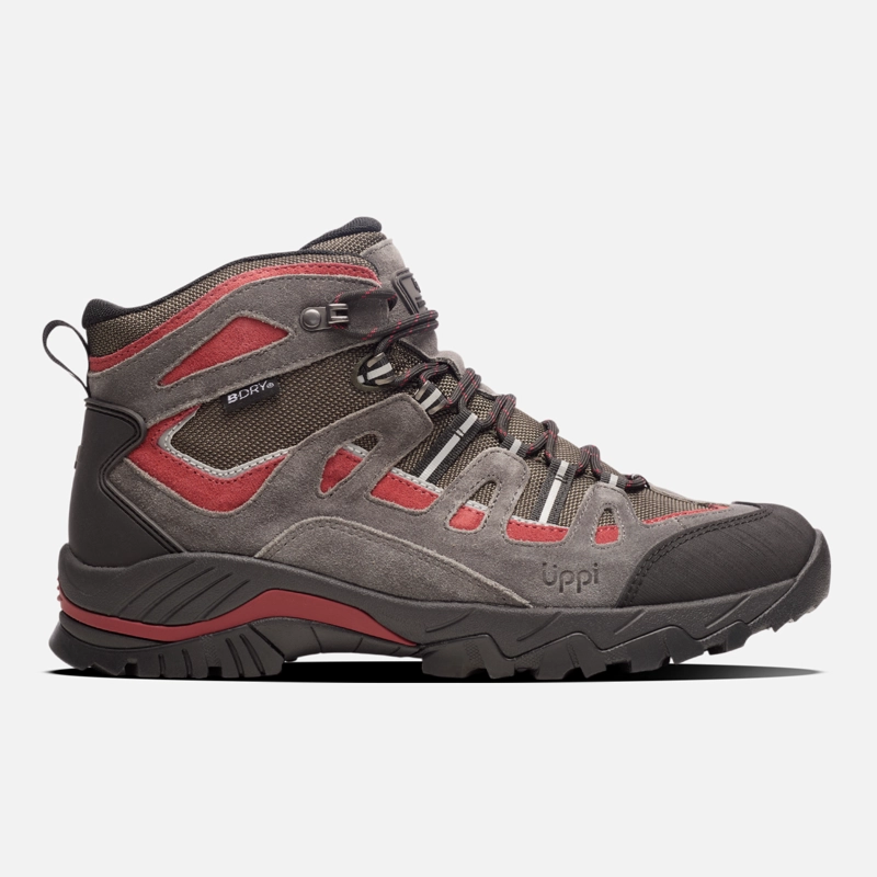 BOTIN HOMBRE PUELO CS HI GRIS / ROJO LIPPI I26 - 1