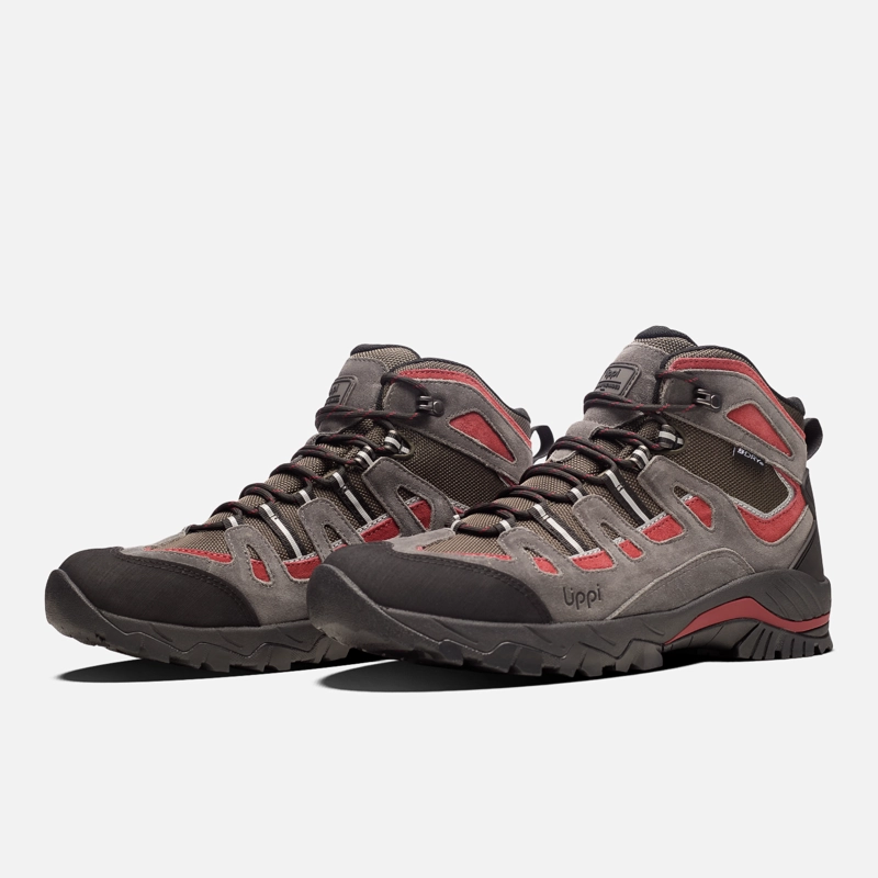 BOTIN HOMBRE PUELO CS HI GRIS / ROJO LIPPI I26 - 4