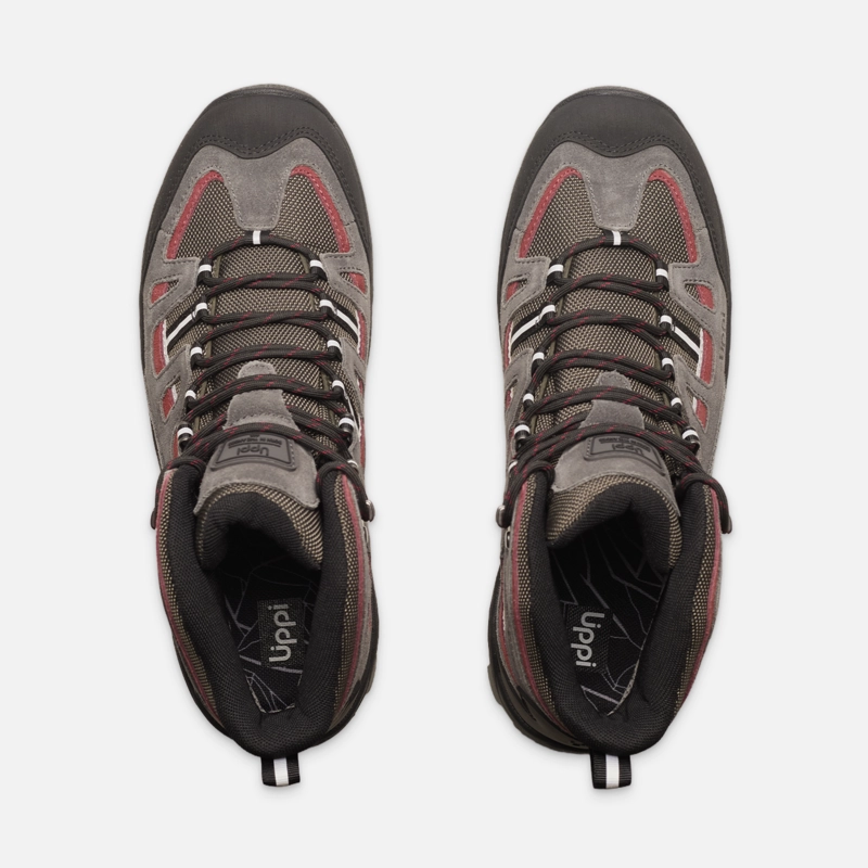 BOTIN HOMBRE PUELO CS HI GRIS / ROJO LIPPI I26 - 5