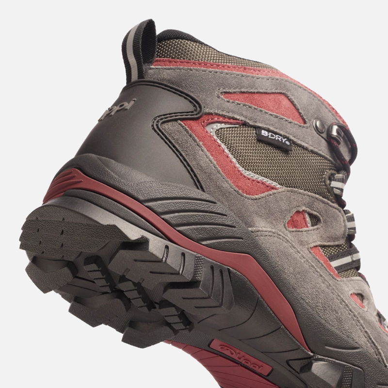 BOTIN HOMBRE PUELO CS HI GRIS / ROJO LIPPI I26 - 7