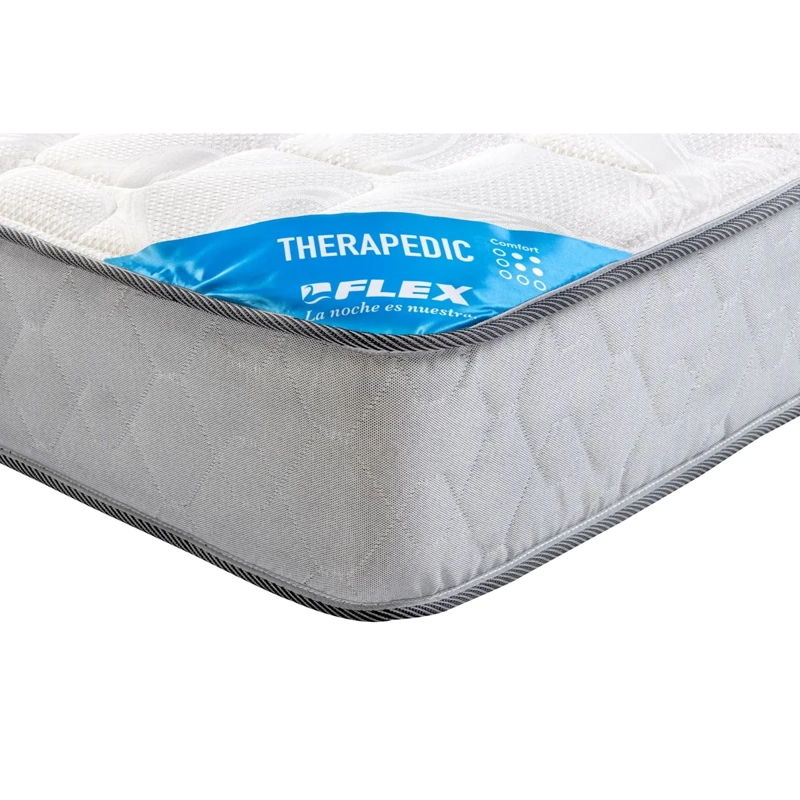 CAMA EUROPEA FLEX THERAPEDIC 1.5 PL + RESPALDO ROYAL NEGRO - 3